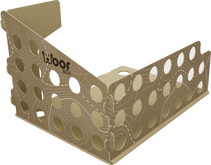 WOOF BOX Fiat Chausson Twist V594Dark Charcoal Geo-Woof