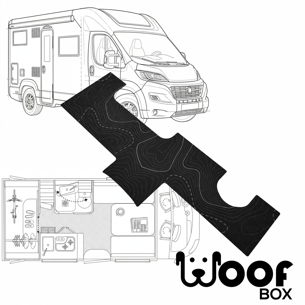 Fiat Chausson X650 WOOF MAT waschbare SchmutzfangmatteDark Charcoal Geo-Woof