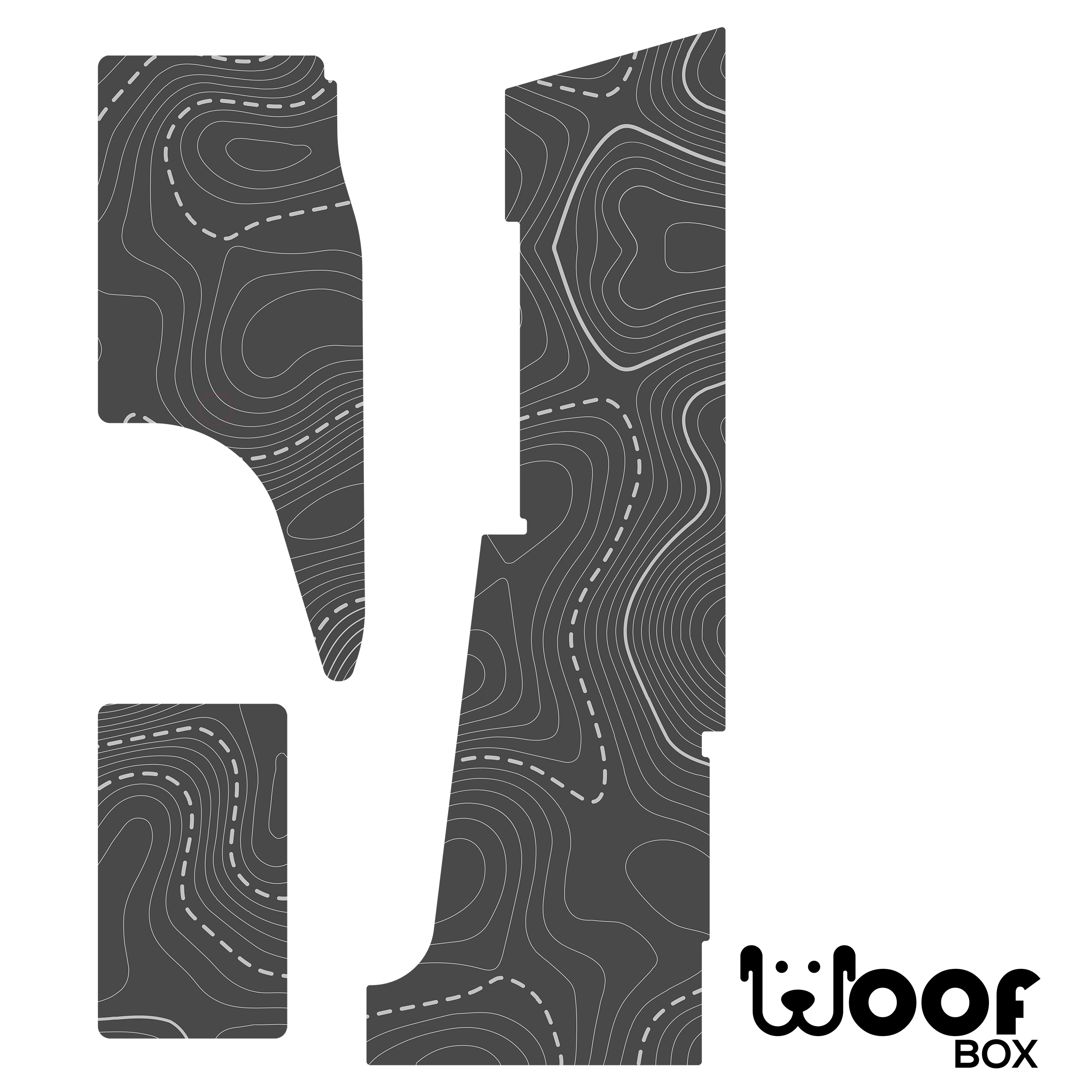 Fiat Chausson V697 WOOF MAT waschbare SchmutzfangmatteDark Charcoal Geo-Woof